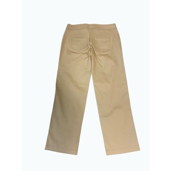 Anthropologie Elevenses Tan Wide Leg Crop Pants size 2 - Picture 4 of 5